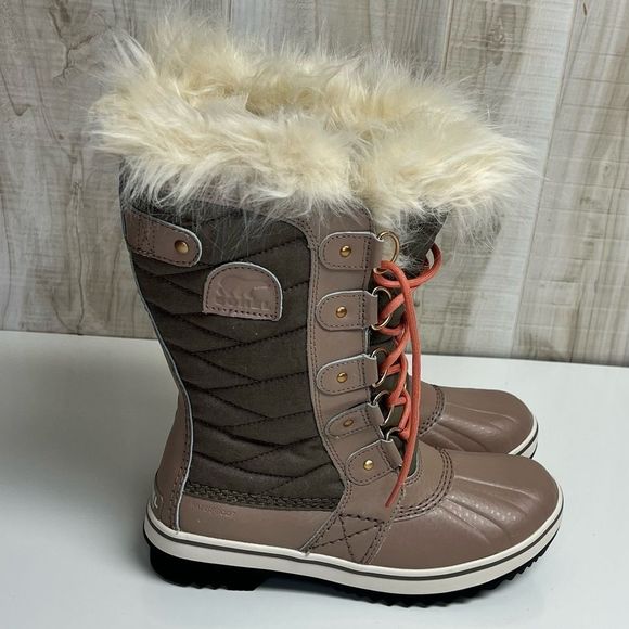 Sorel New Tofino II Winter Boot Omega Taupe Paradox Pink Women in Various Sizes - Picture 3 of 8